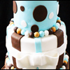 3 tier dots cake