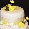 2 tier flowers cake